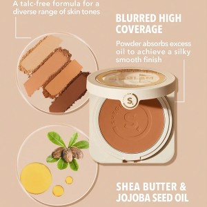 پنکک کرم پودری (پودر  پایه)  SKIN-FOCUS فول کاور - رنگ BUTTERCREAM شیگلم SHEGLAM