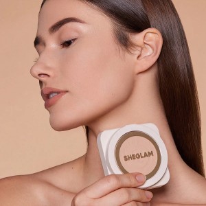 پنکک کرم پودری (پودر  پایه)  SKIN-FOCUS فول کاور - رنگ SHELL شیگلم SHEGLAM