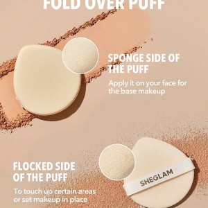 پنکک کرم پودری (پودر  پایه)  SKIN-FOCUS فول کاور - رنگ SADDLE شیگلم SHEGLAM