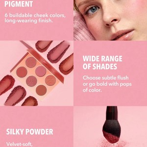 پالت رژگونه FLORAL FLUSH  رنگ Blushing Bouquet شیگلم SHEGLAM