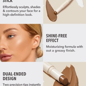 کانتور COLOR & SCULPT STICK - NUDE & COCOA شیگلم SHEGLAM