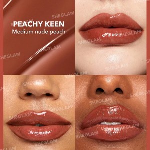 حجم دهنده لب  POUT-PERFECT SHINE LIP PLUMPER-PEACHY KEEN شیگلم SHEGLAM