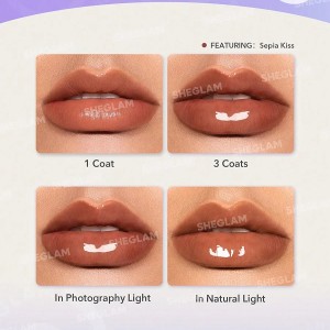 حجم دهنده لب  POUT-PERFECT SHINE LIP PLUMPER-PEACHY KEEN شیگلم SHEGLAM