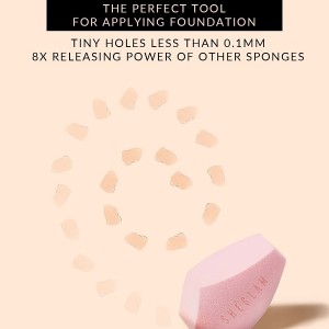 اسفنج چند وجهی MULTI-FACETED MAKEUP SPONGE-PINK شیگلم SHEGLAM