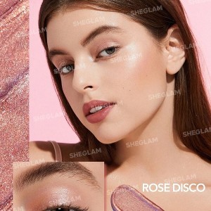 سایه‌چشم تک‌ رنگ JELLY WOW رنگ ROSE DISCO شیگلم SHEGLAM