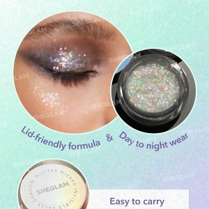 سایه چشم GLITTER WIZARD INVISIBLE JELLY SHADOW رنگ MOONLIGHT STROLL شیگلم SHEGLAM