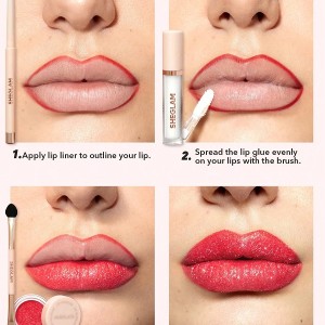 کیت گلیتر  LIP DAZZLER رنگ ‏ RED CARPET شیگلم SHEGLAM