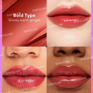 رژ لب براق MIRROR KISS رنگ BOLD TYPE شیگلم SHEGLAM