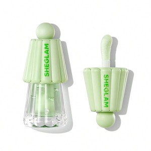 روغن لب آبرسان JELLY WOW رنگ ‏GREEN APPLE ENVY شیگلم SHEGLAM
