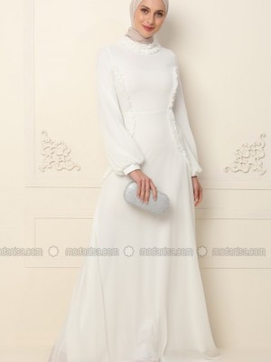 لباس عقد ساده سفید