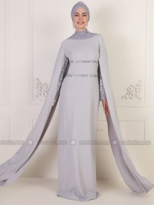 لباس عقد پولکدار آبی