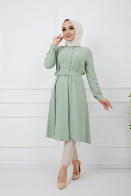 مانتو سبز پسته ای