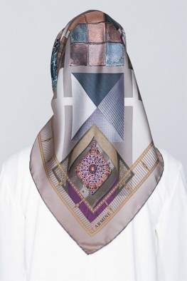 روسری ابریشمی طرحدار