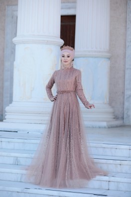 لباس عقد اکلیلی صورتی