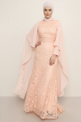 لباس عقد دانتل گلبهی