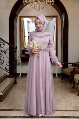 لباس عقد توری یاسی 1