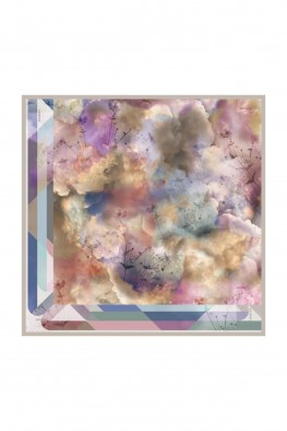 روسری ابریشمی آبرنگی کد 3802017