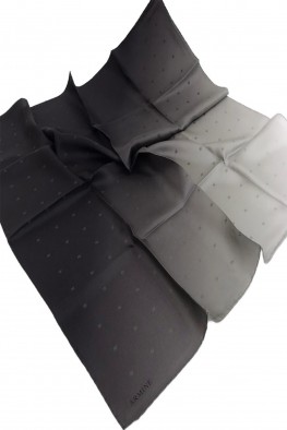 روسری ابریشمی مشکی کد 3807748