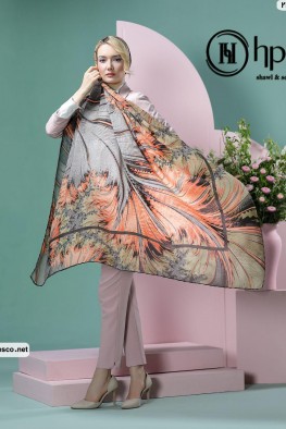 روسری گارزا ژاکارد دست دوز کد 3823520