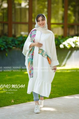 مانتو مدل ترکیبی گل سیما کد 3828290