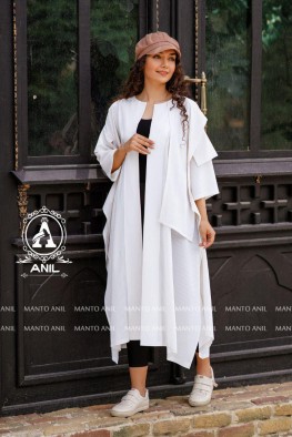 مانتو مدل راه راه شنل دار کد 3829378