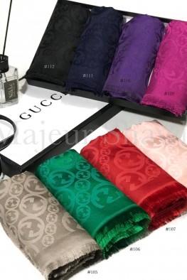 شال ابریشم ژاکارد نخ گوچی کد 3831897