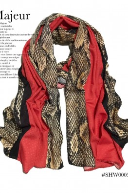 شال نخی اسپرت پوست ماری دور حاشیه کد 3832132