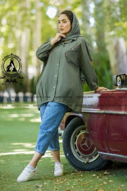 مانتو مدل جیب گلدوزی کد 3835015