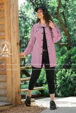 مانتو مدل پیراهنی دو جیب کد 3836565