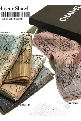 شال ویسکوز ابریشم طرح مارک لویی ویتون کد 3841783