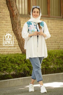 مانتو عروسکی طرح هاوایی کد 3842406