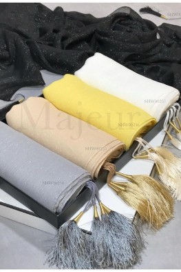 شال ساده رسمی لمه شاین کد 3853265