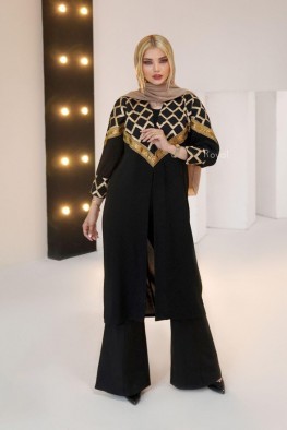 مانتو مدل بیسان لوزی کد 3857078