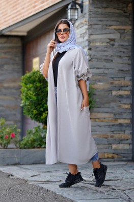 مانتو مدل شانتون آستین بلند کد 3861054