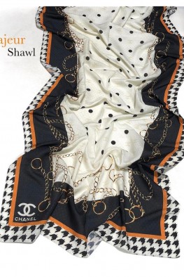 شال نخی یونیک طرح شنل کد 3870005