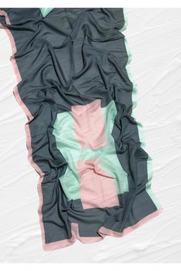 شال نخی یونیک طرح پاستیلی هرمس کد 3870887