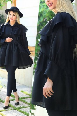 مانتو مدل چین چیلا کد 3871911