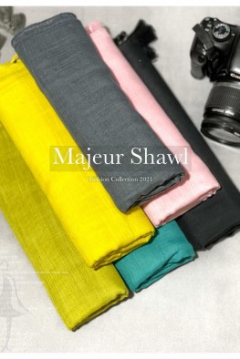 شال ساده وال اسلپ منگوله دار کد 3876819