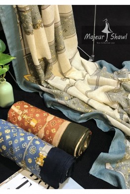 شال کشمیر وول طرح مارک کد 3878304