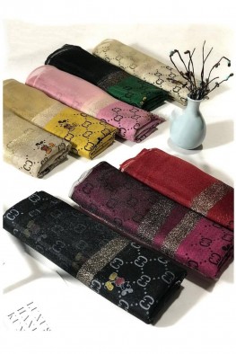 شال نخ ابریشم وارداتی کد 3878322