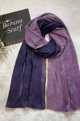 شال حریر دولایه کد 3878673