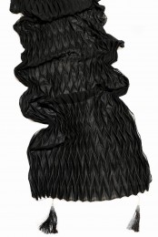 شال مشکی کرپ نخ پلیسه کد 3887090