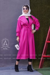 مانتو پاییزه مدل ماکسی دو یقه کد 3905379
