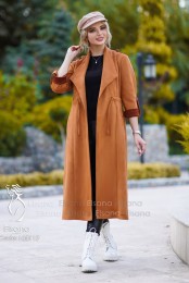 مانتو پاییزه مدل پرینا کد 3909712