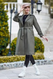 مانتو پاییزه مدل لیلو کد 3913405