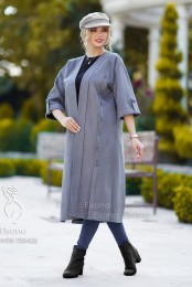 مانتو پاییزه مدل زلفا کد 3916026