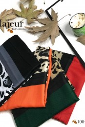 شال پاییزه پلنگی دو رنگ کد 3916040