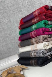 روسری پاییزه کشمیر طرح گوچی کد 3921555
