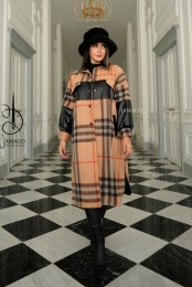 مانتو پاییزه مدل هانیتا شتری کد 3924563