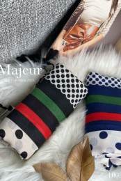 شال پاییزه نخ کشمیر خال خال کد 3925496